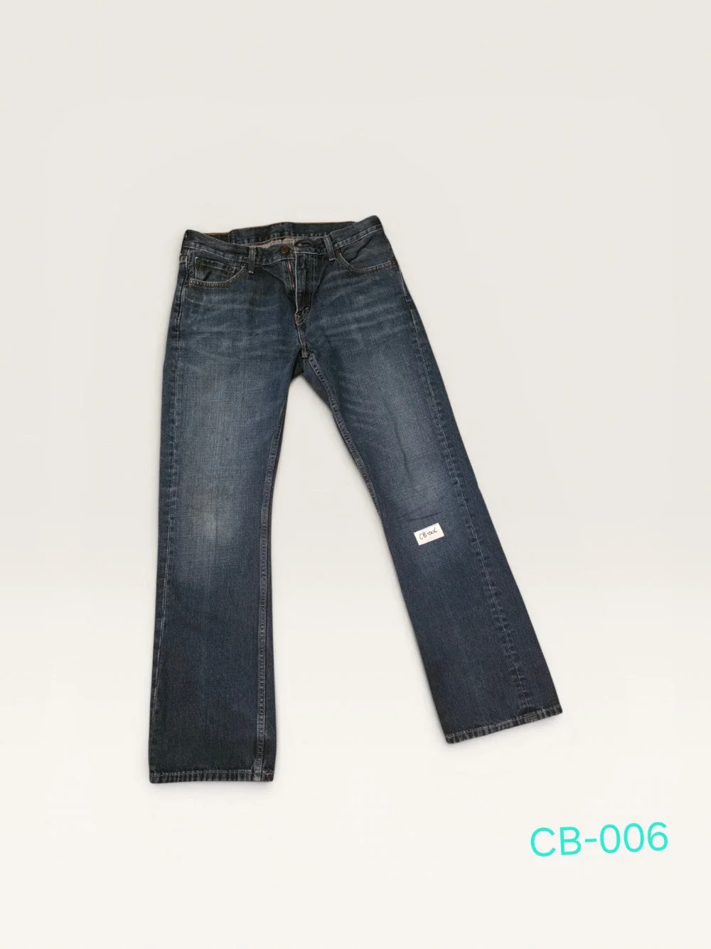 Levis 527 slim bootcut mens jeans 33X32 blue denim low rise 05527 CB-006